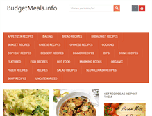 Tablet Screenshot of budgetmeals.info